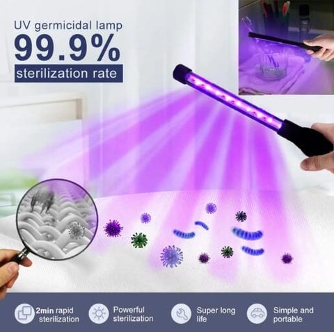 Disinfection LED UVC Light Lamp Portable Wand Sterilizer